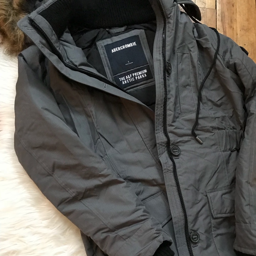 Abercrombie & Fitch | Premium Arctic Parka | Gray